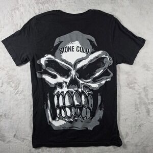 WWE Stone Cold Steve Austin Arrive Raise Hell Leave Skull Graphic T-Shirt Mens M